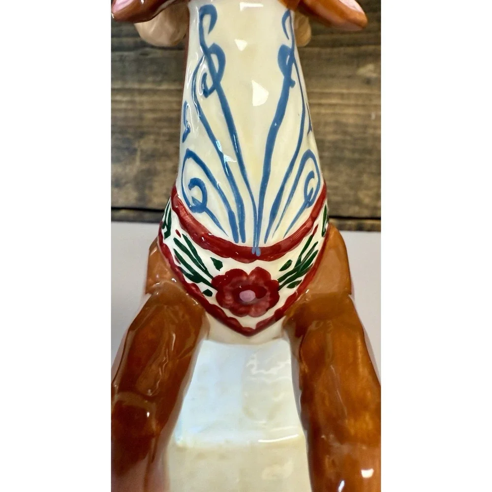 Jim Shore Holiday‎ Traditions Reindeer Candle Holders Pair w/ Original Boxes